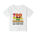 Toddler "Too Studious for Preschool" T-Shirt | Funny Sunglasses Graphic Tee