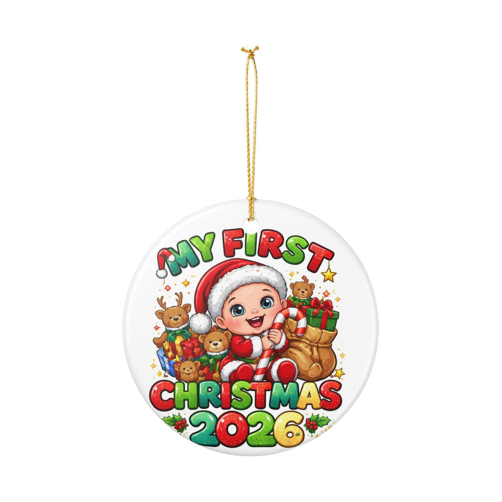 My First Christmas 2026 Baby Ornament | Ceramic Ornament