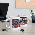 Thank You For Your Service Fire/Rescue Mug | American Flag Maltese Cross