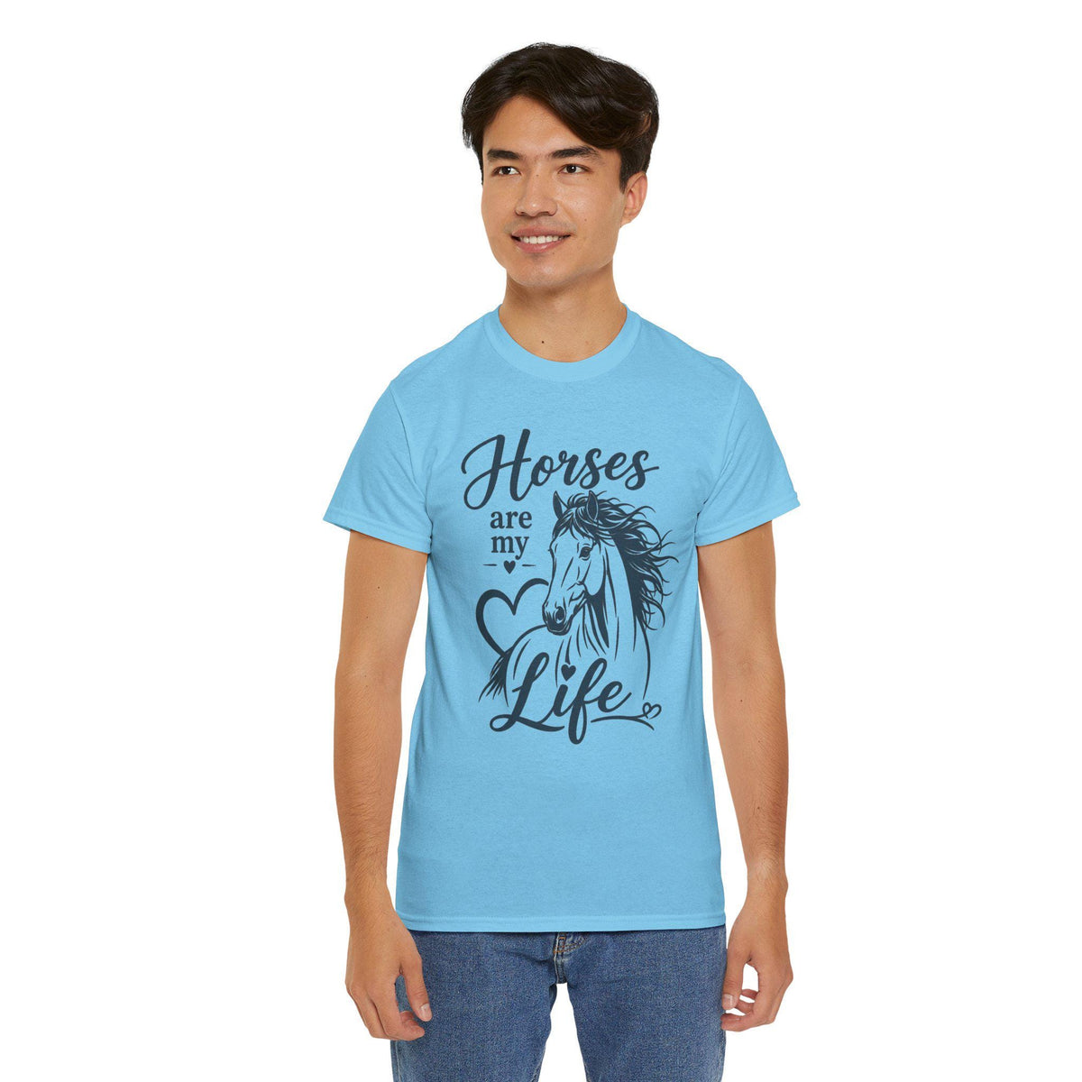 Horses Are My Life shirt Tee | Horse sketch, heart design
