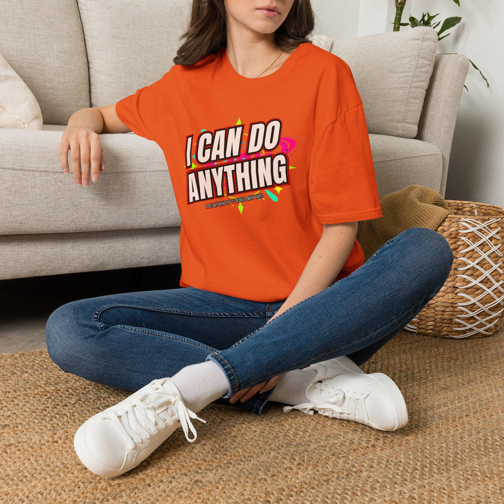 I Can Do Anything Motivational T-Shirt, Retro Positive Quote Tee, Inspirational Gift for Her, Empowerment Graphic Tee, Confidence Shirt