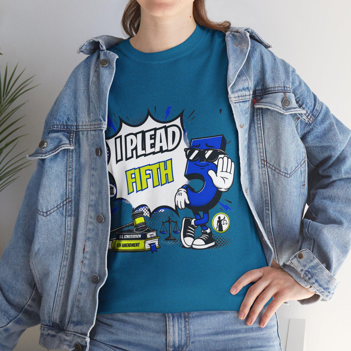 I Plead Fifth graphic Tee | Funny 5th Amendment design, Lawyer Rights Shirt