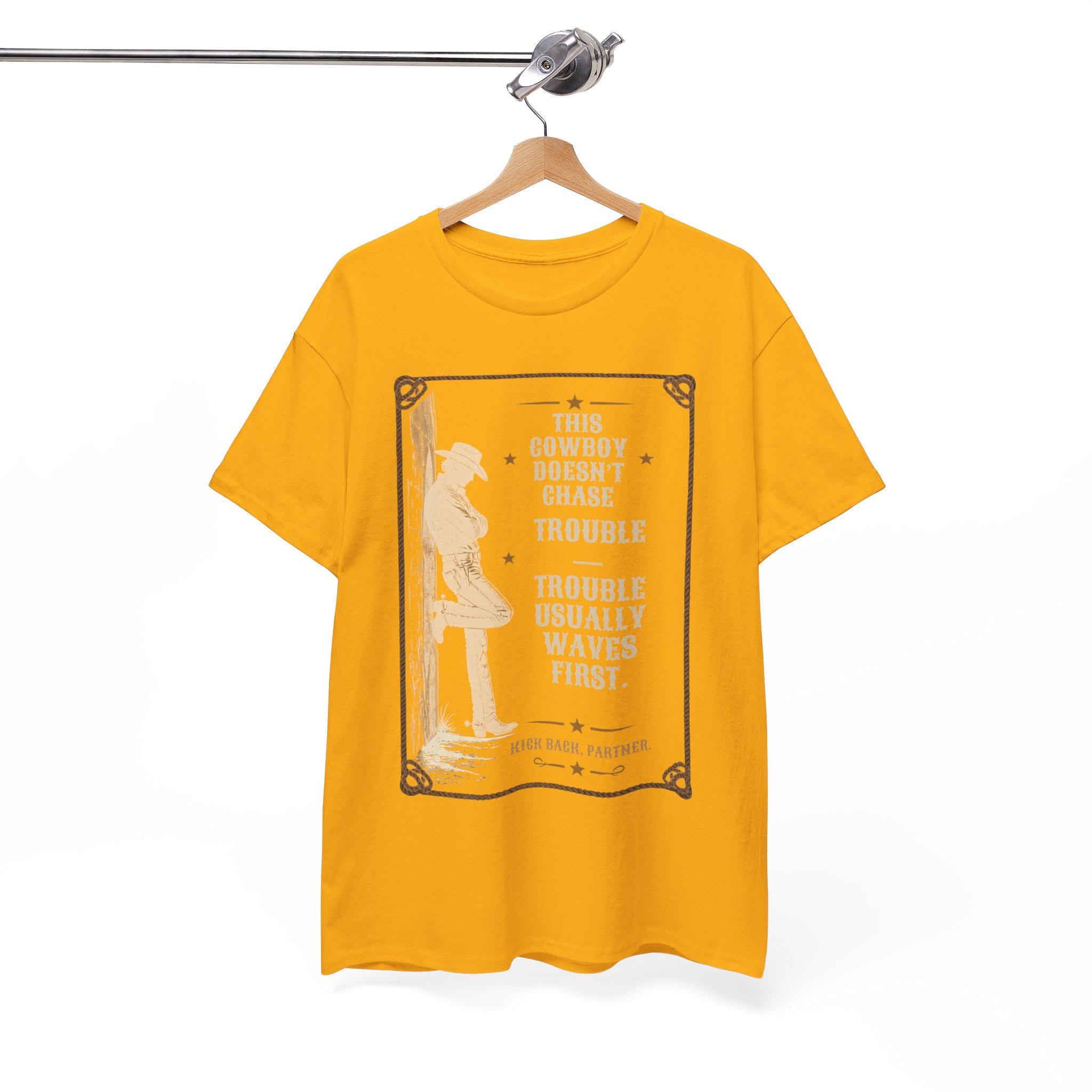 Cowboy Silhouette with Quote Tee | Western Vintage Poster, Rodeo Shirt