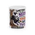 Witch Halloween Mug | Ceramic Coffee Cup, Sarcastic Flying Reminder
