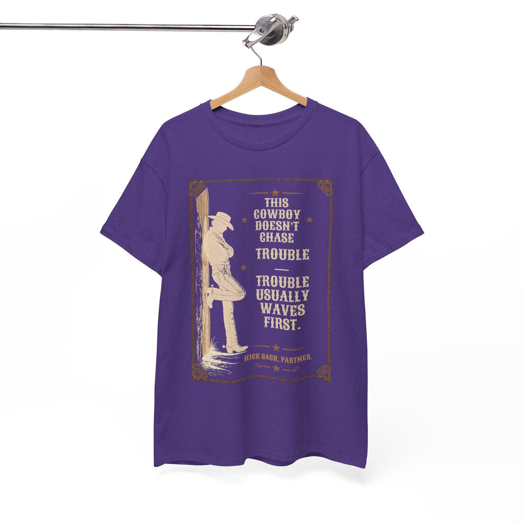 Cowboy Silhouette with Quote Tee | Western Vintage Poster, Rodeo Shirt