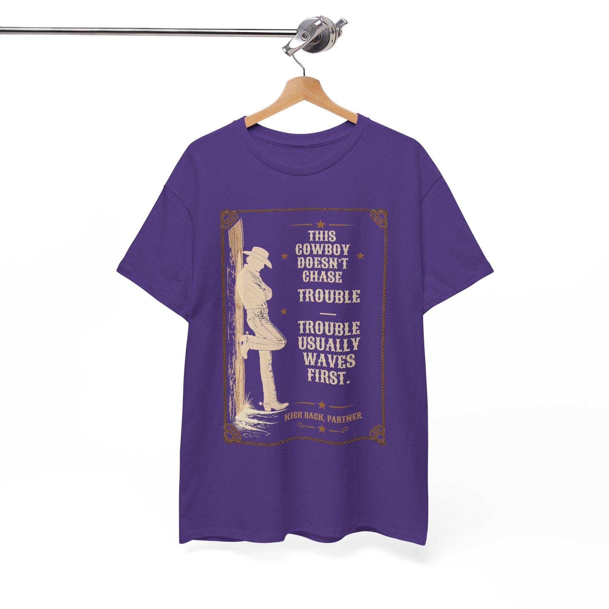 Cowboy Silhouette with Quote Tee | Western Vintage Poster, Rodeo Shirt