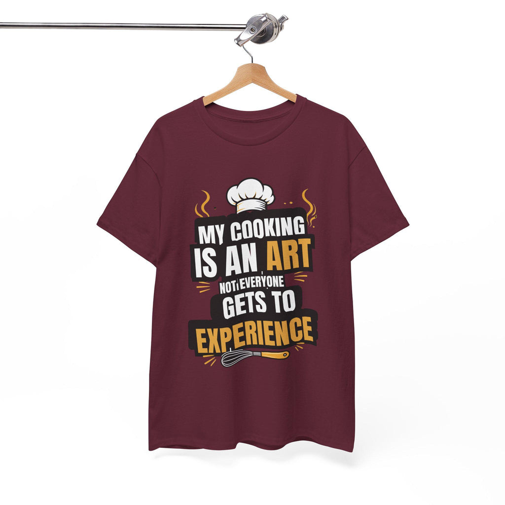 My Cooking Is An Art T-Shirt | Chef Quote Tee, Cooking Graphic