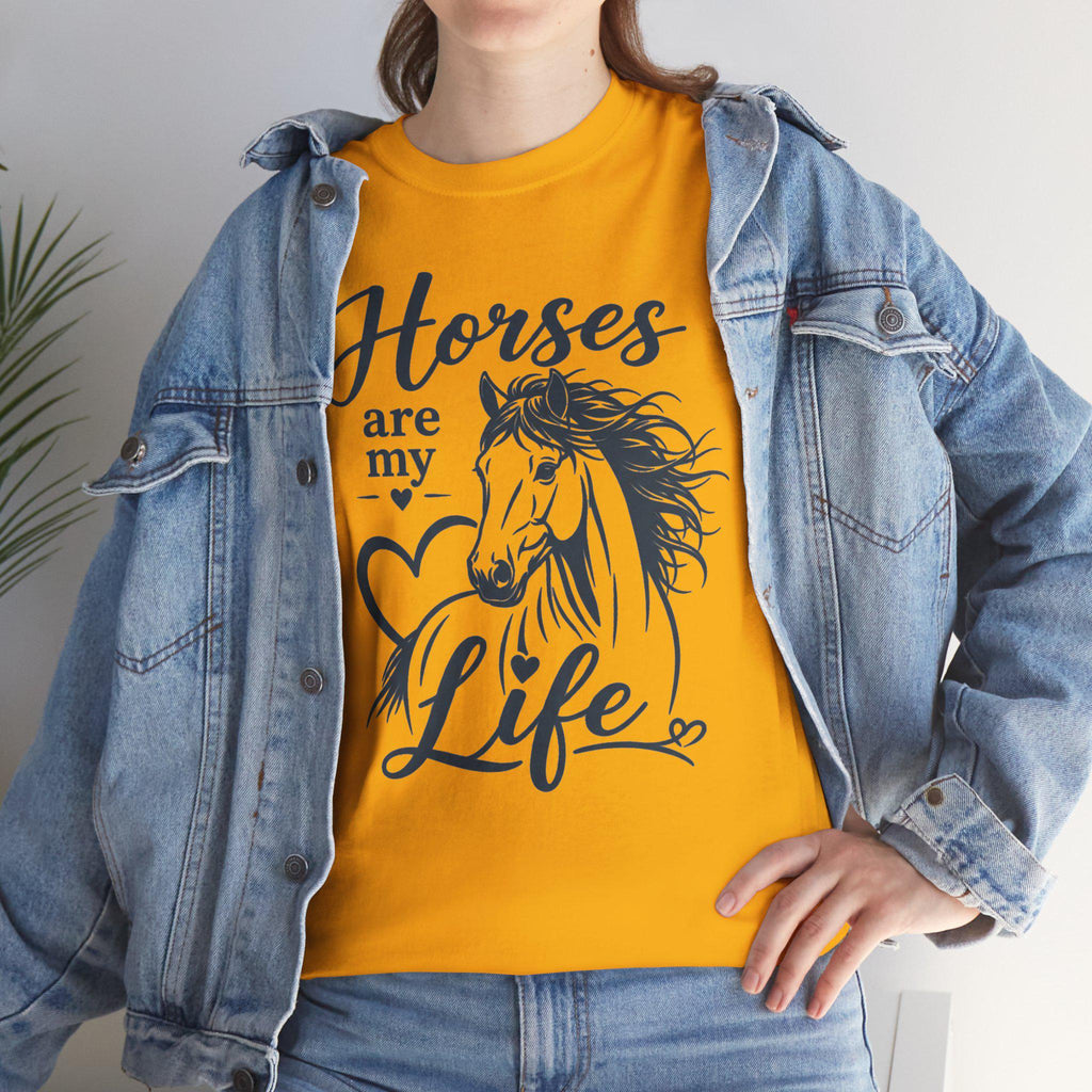 Horses Are My Life shirt Tee | Horse sketch, heart design