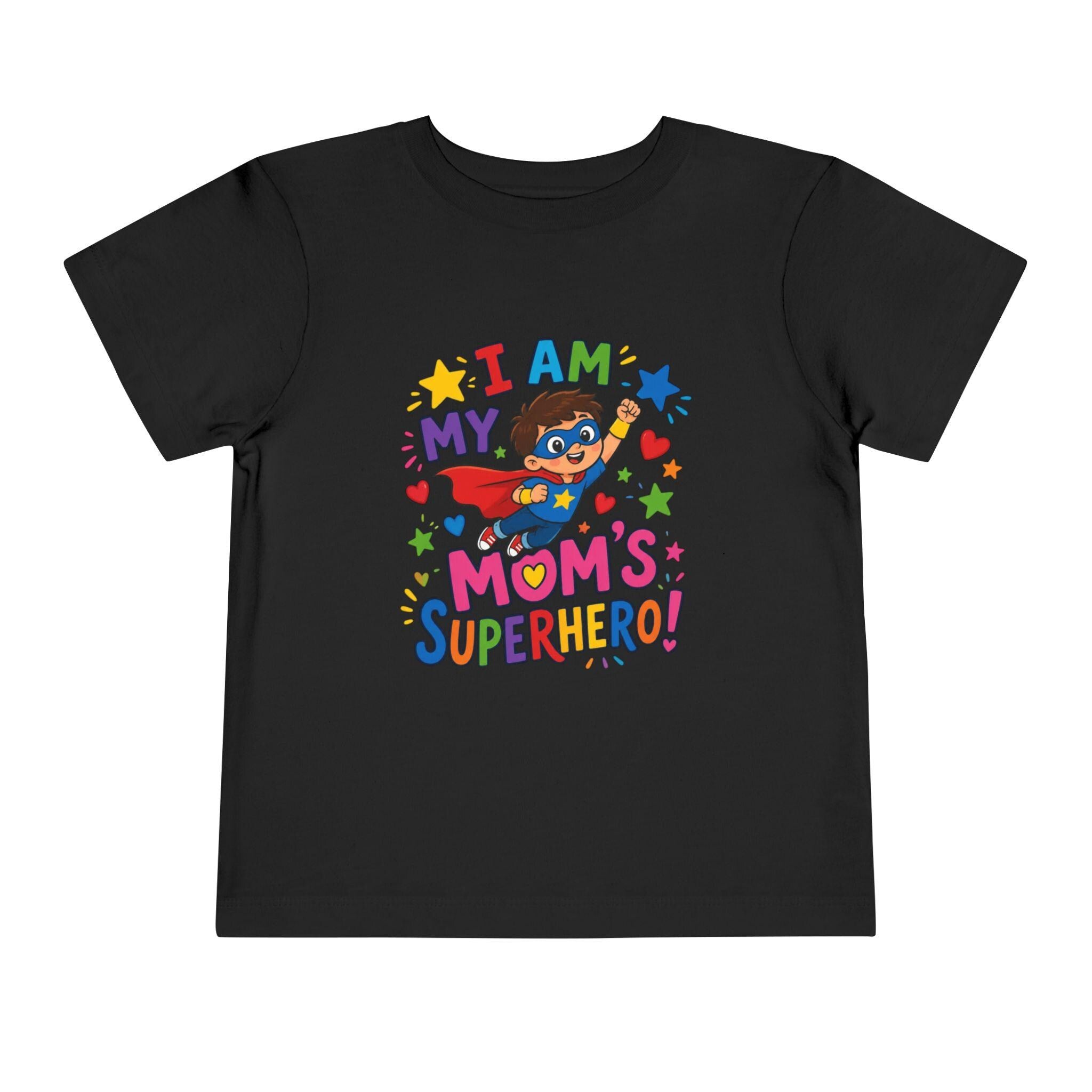 Toddler Superhero Shirt, I Am My Mom's Superhero, Playful Graphic Tee