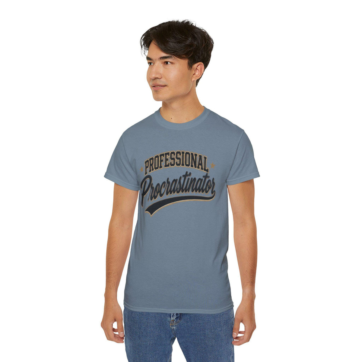 Professional Procrastinator T-Shirt | Retro Script Tee for him