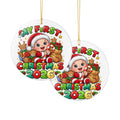 My First Christmas 2026 Baby Ornament | Ceramic Ornament