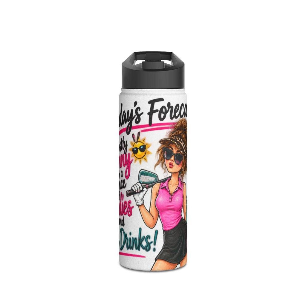 Golf Water Bottle, Stainless Steel Tumbler, Cold Drinks, Matte Grip, Gift