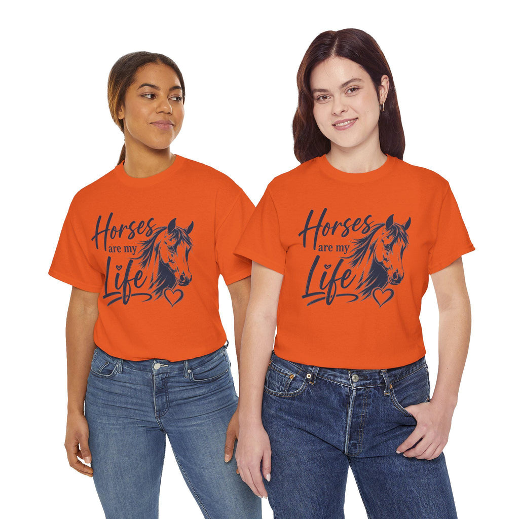 Horses Are My Life tee | Horse Lover Graphic Shirt, Equestrian Design
