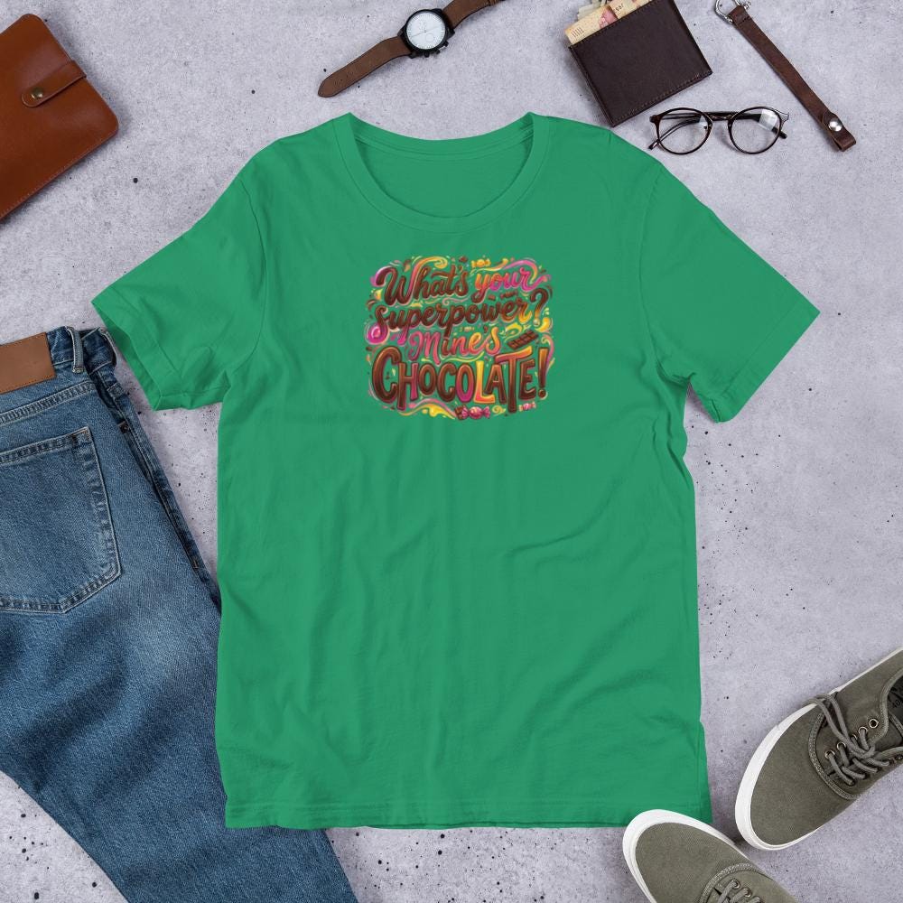 Chocolate Superpower T-Shirt – Funny Foodie Gift for Chocolate Lovers