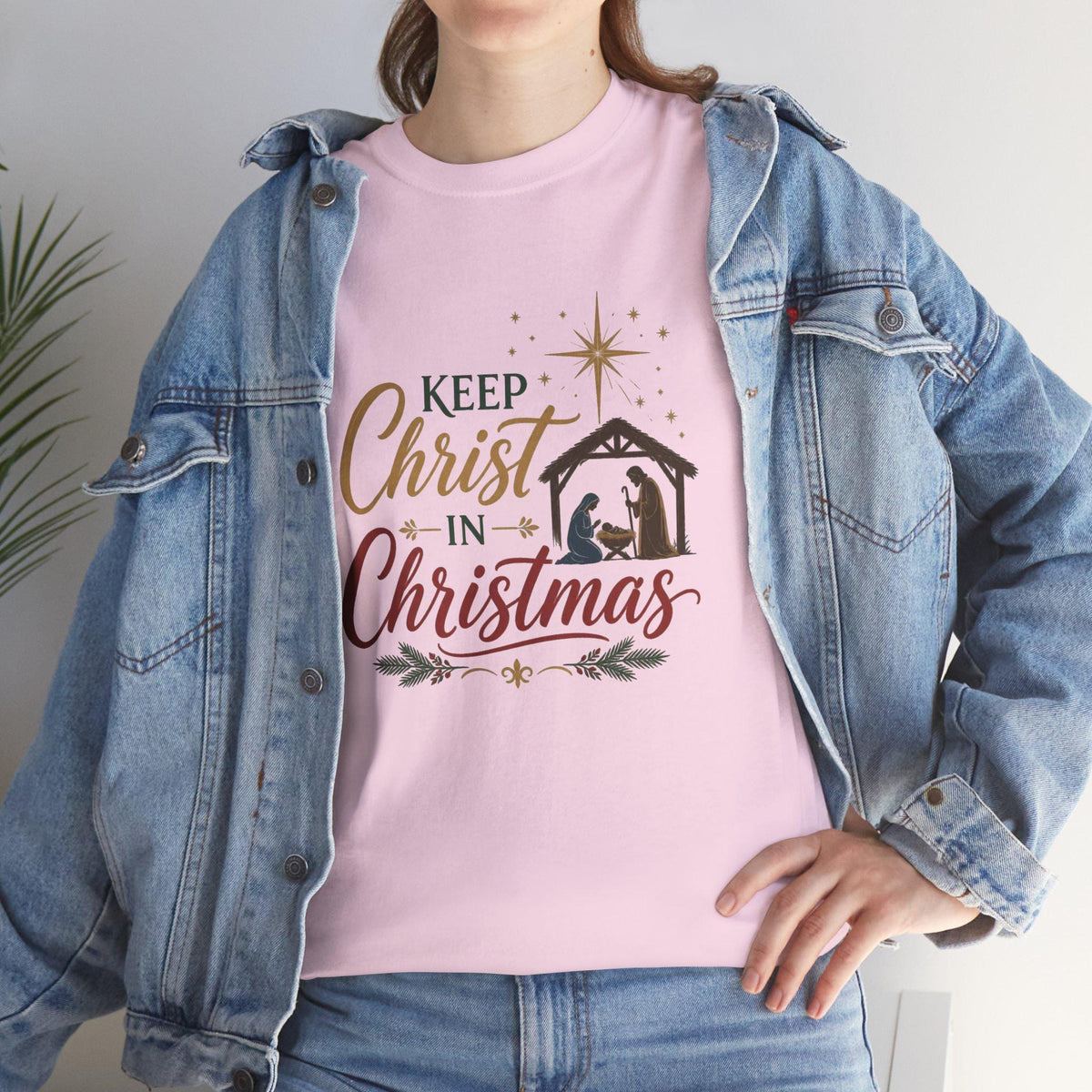 Keep Christ in Christmas T-Shirt | Nativity Christian Holiday Tee
