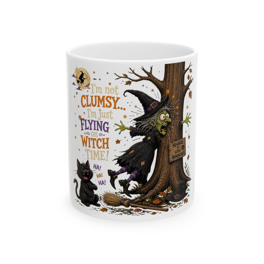 Flying Witch Mug | Halloween Witch Coffee cup