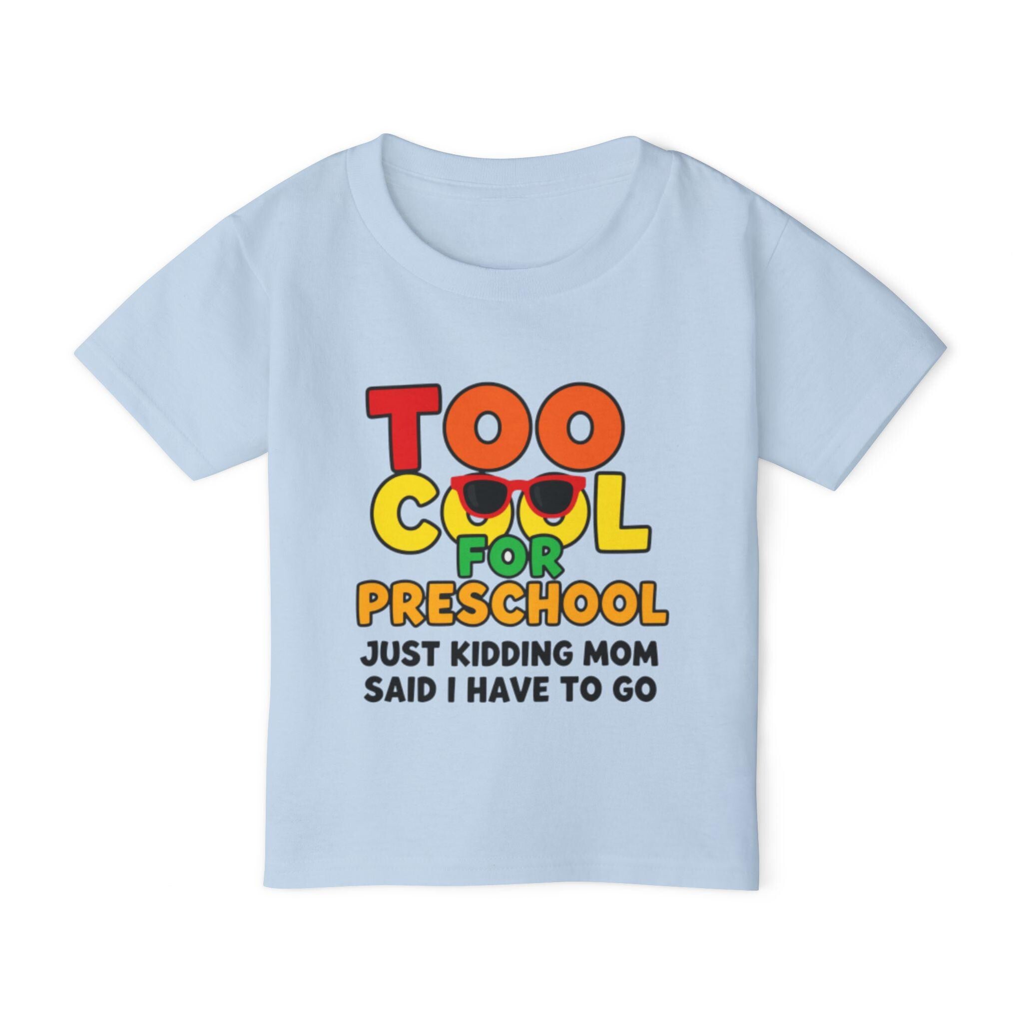 Toddler "Too Studious for Preschool" T-Shirt | Funny Sunglasses Graphic Tee