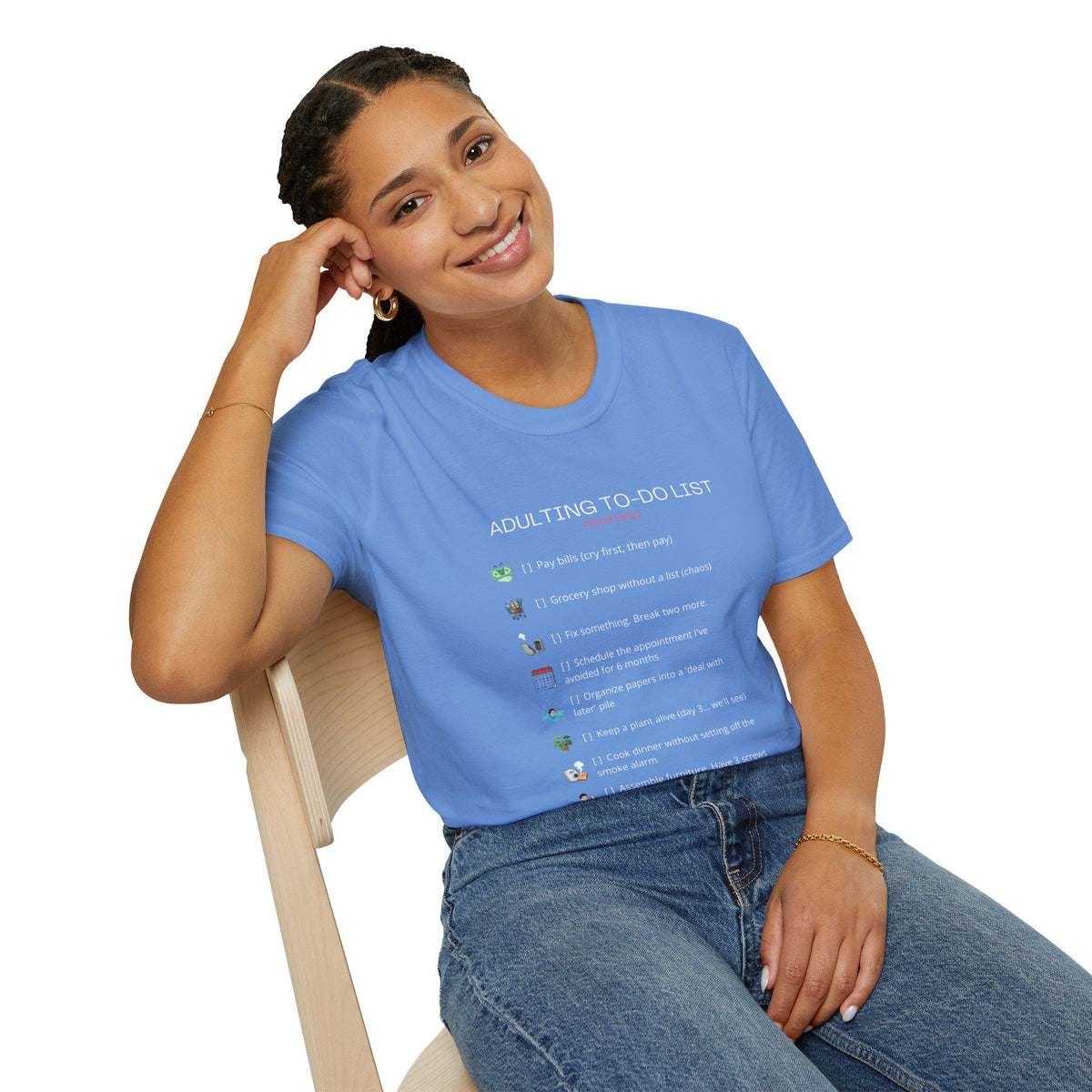 Adult To-Do List T-Shirt | Minimalist Humor Graphic Tee