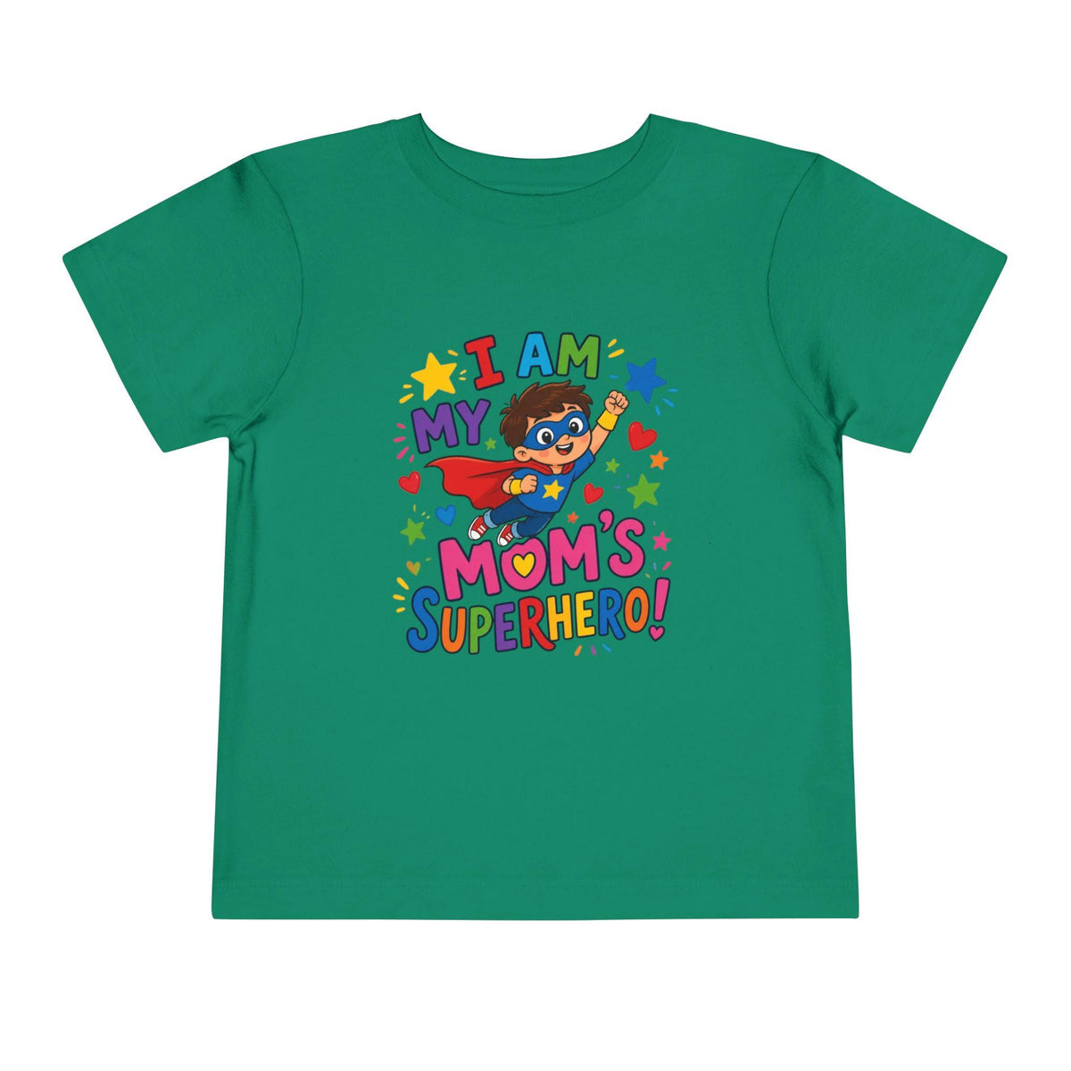 Toddler Superhero Shirt, I Am My Mom's Superhero, Playful Graphic Tee