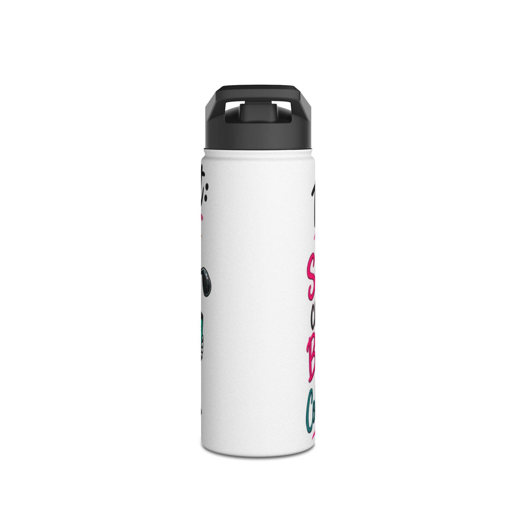 Golf Water Bottle, Stainless Steel Tumbler, Cold Drinks, Matte Grip, Gift