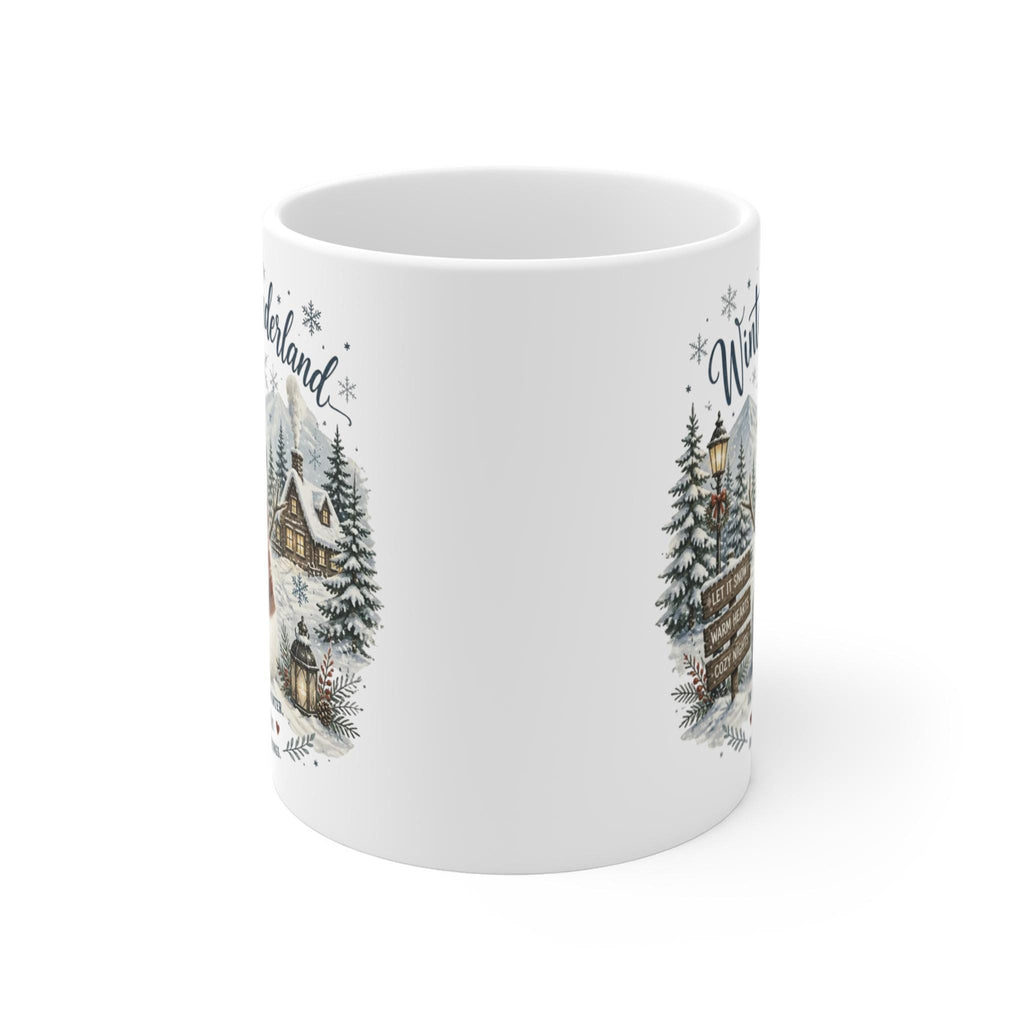 Winter Wonderland Snowman Mug | Holiday Snowman coffee cup