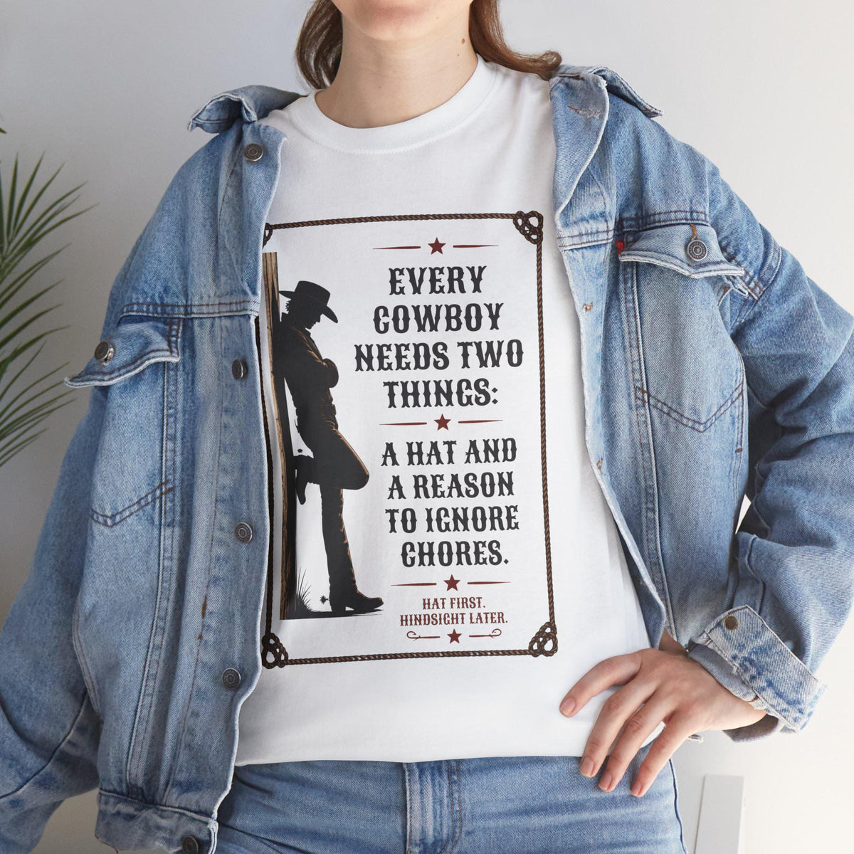 Cowboy Silhouette Quote T-Shirt | Western Graphic Tee