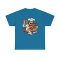 Happy Chef with Spaghetti and Meatballs T-Shirt | Pasta Cook Illustration
