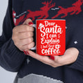 Santa Says Espresso But First Coffee Mug | Christmas Holiday Coffee Cup