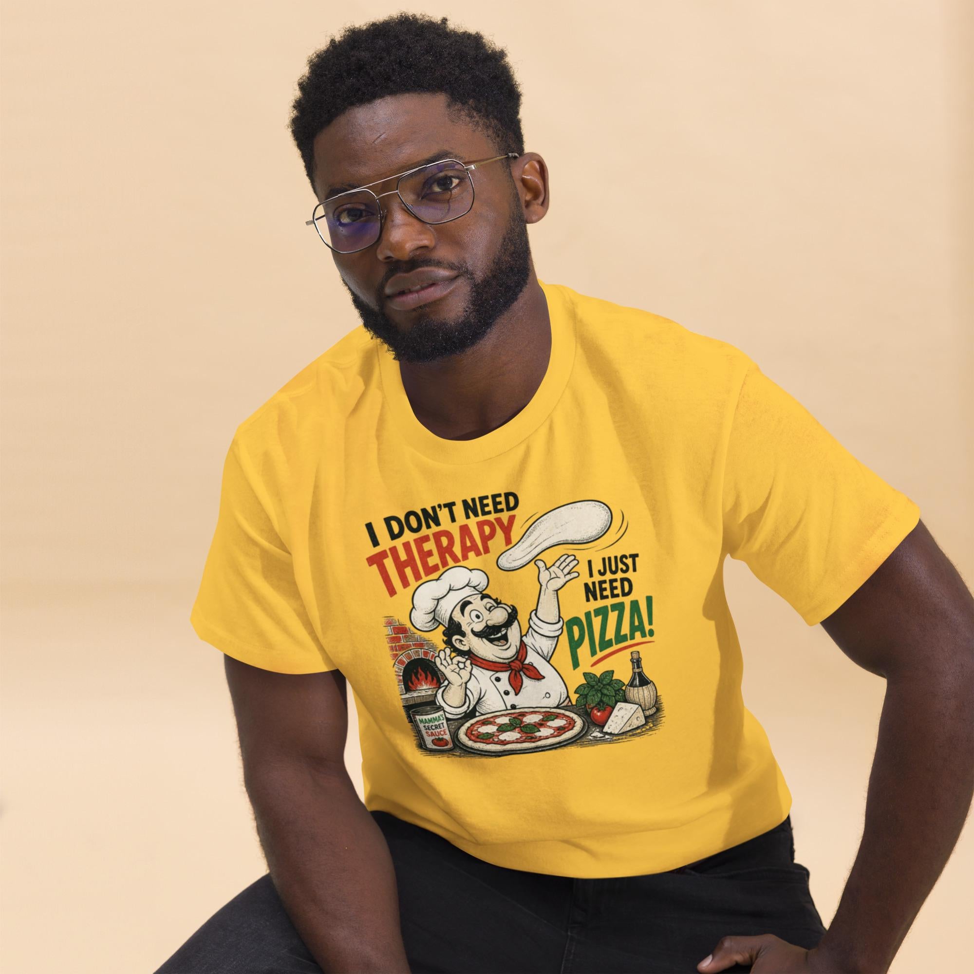 Pizza chef Therapy /Funny Pizza T-Shirt