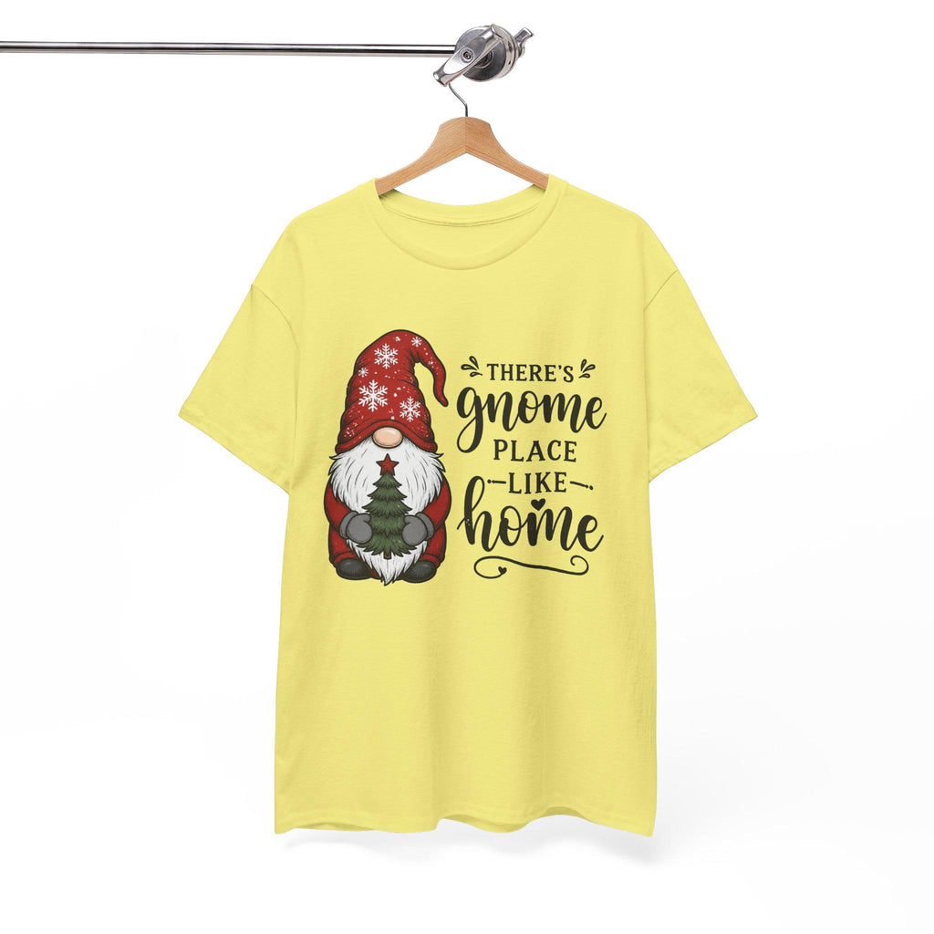 Gnome Place Like Home Tee | Christmas Gnome Holding Tree