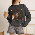 Dear Santa I Can Explain Cat Christmas sweatshirt | Holiday Cat Crewneck
