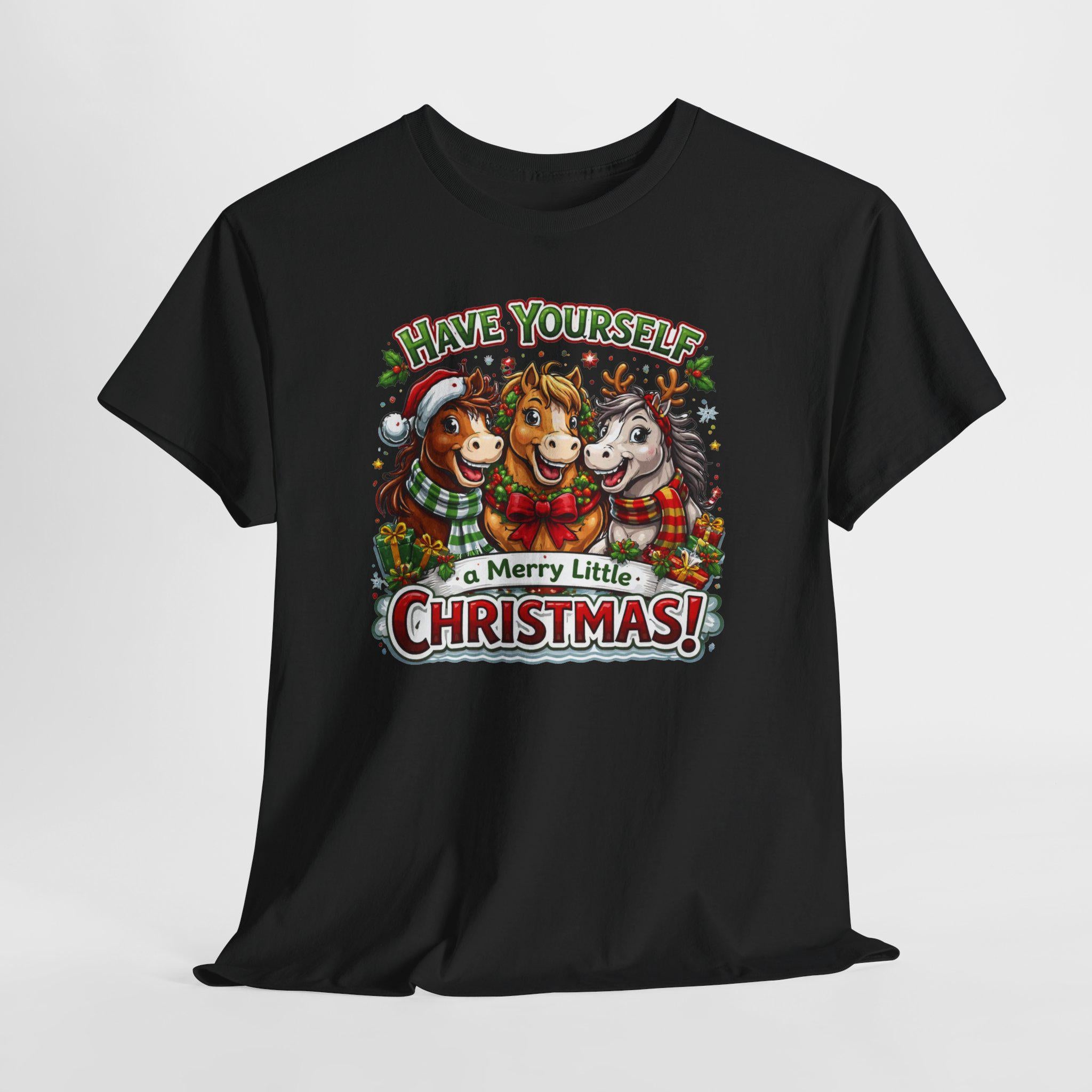 Merry Christmas Tee | Three Horses Holiday Design