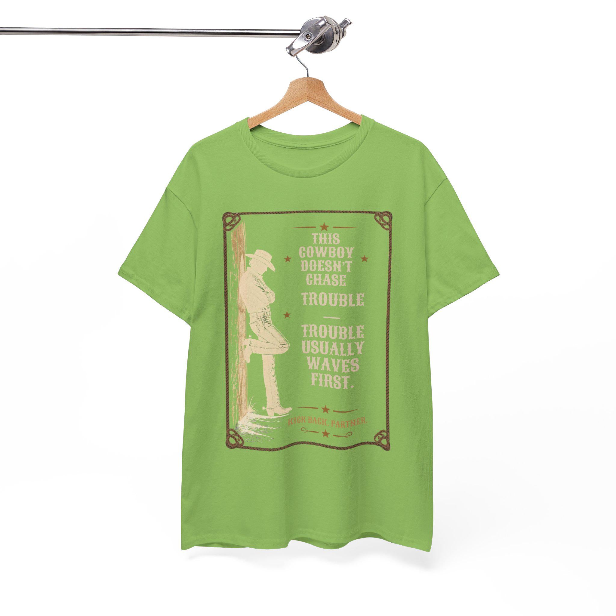 Cowboy Silhouette with Quote Tee | Western Vintage Poster, Rodeo Shirt