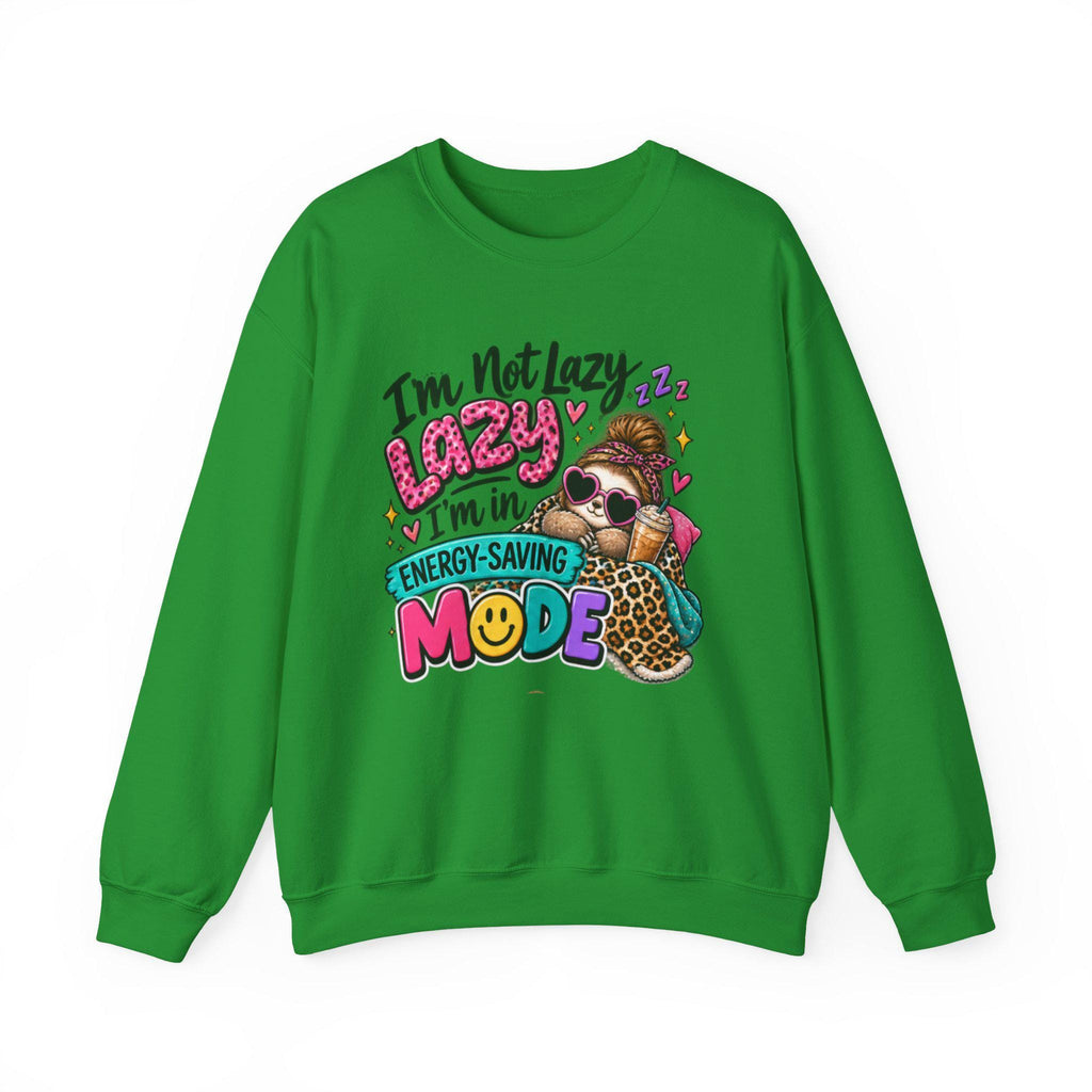 I'm Not Lazy I'm In Energy-Saving Mode sweatshirt | Genz Graphic Crewneck sweatshirt