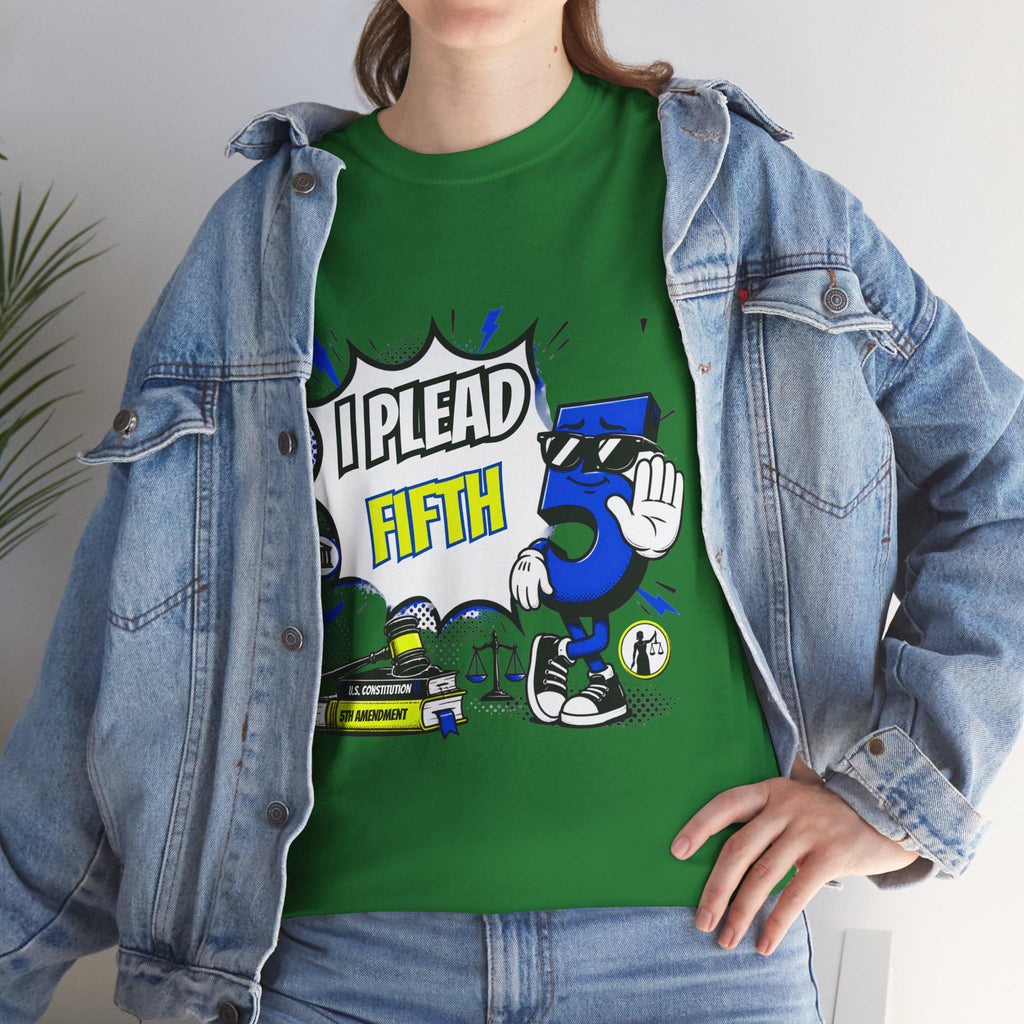 I Plead Fifth graphic Tee | Funny 5th Amendment design, Lawyer Rights Shirt
