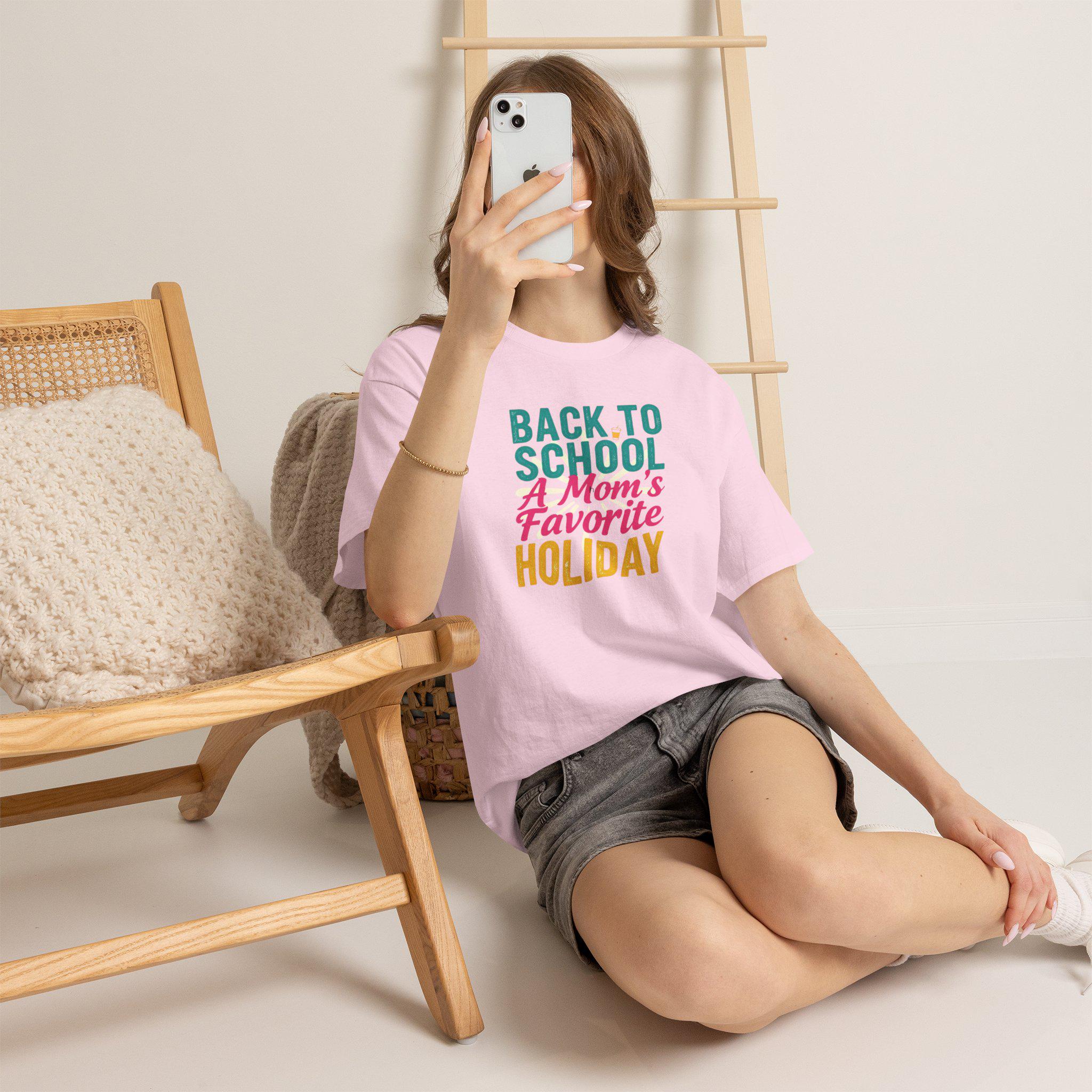 Back to School A Mom's Favorite Holiday T-Shirt | Teacher Mom Tee