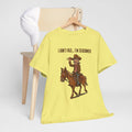 I Ain't Old I'm Seasoned Cowboy on Horse T-Shirt | Western Humor, Rodeo Graphic