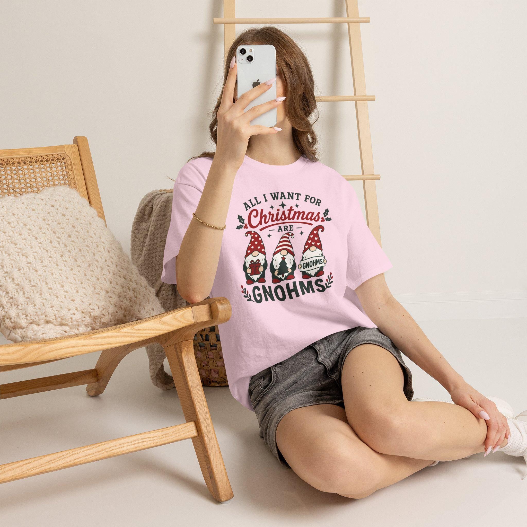 All I Want for Christmas Are Gnomes T-Shirt | Christmas Gnome Tee