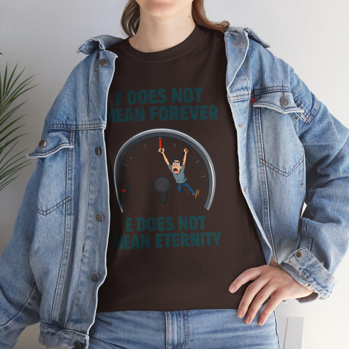 Fuel Gauge Humor T-Shirt | Automotive Wit Graphic Tee