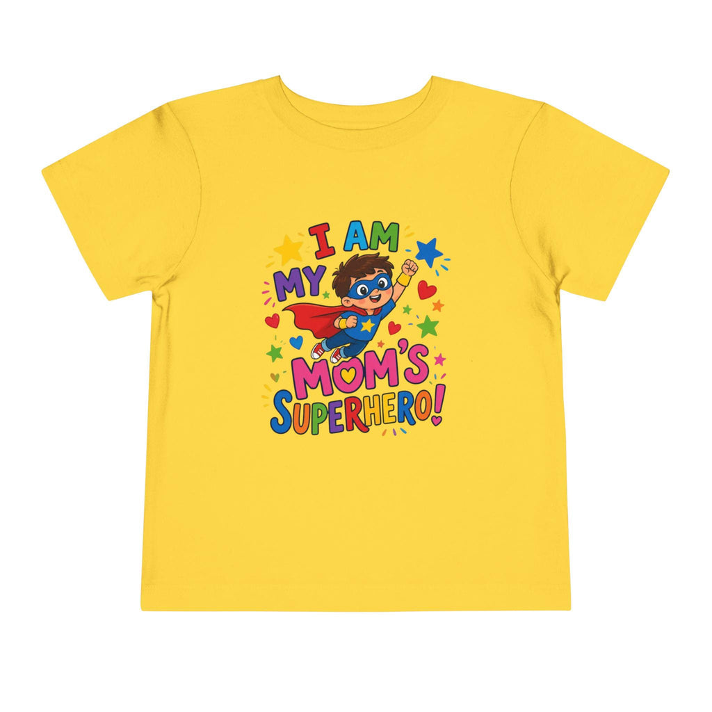 Toddler Superhero Shirt, I Am My Mom's Superhero, Playful Graphic Tee