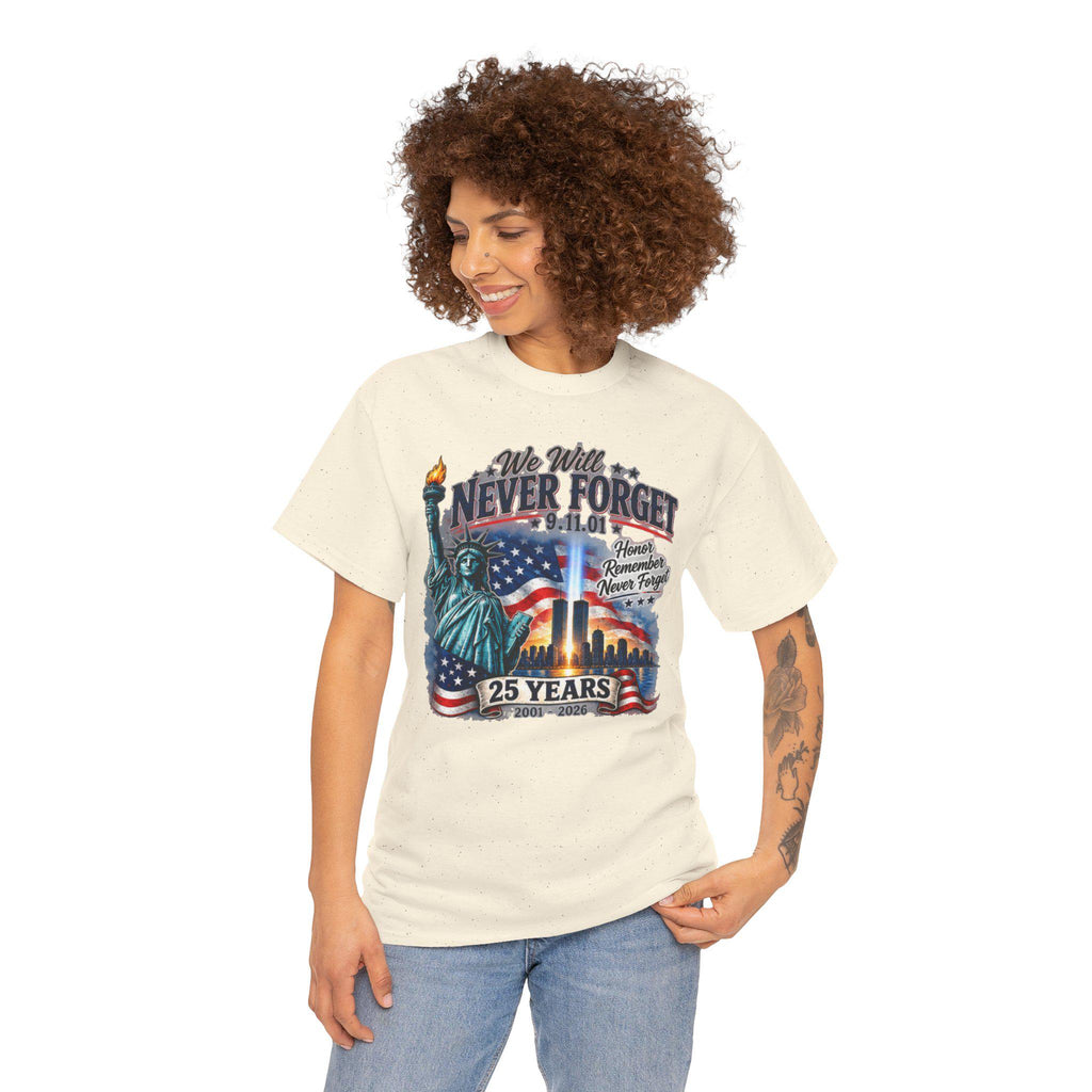 Never Forget 9/11 Memorial Tee | 911 Rememberence , 25 Years