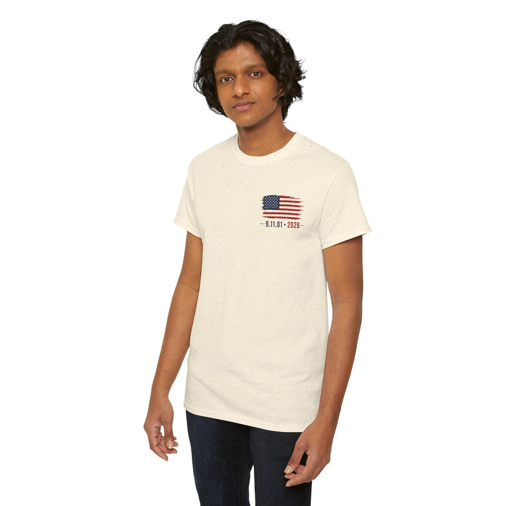 9/11 Memorial Tee | Statue of Liberty, Twin Towers, American Flag (25 Years)