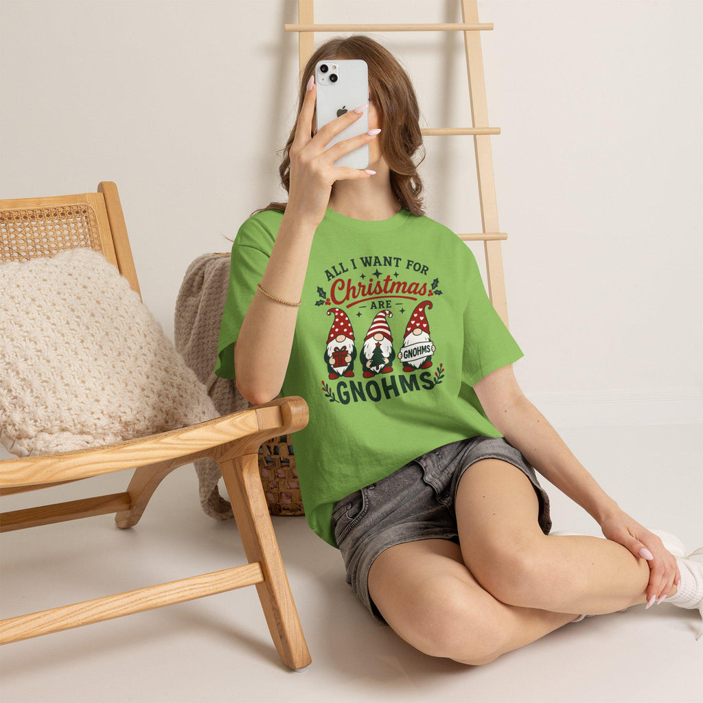 All I Want for Christmas Are Gnomes T-Shirt | Christmas Gnome Tee