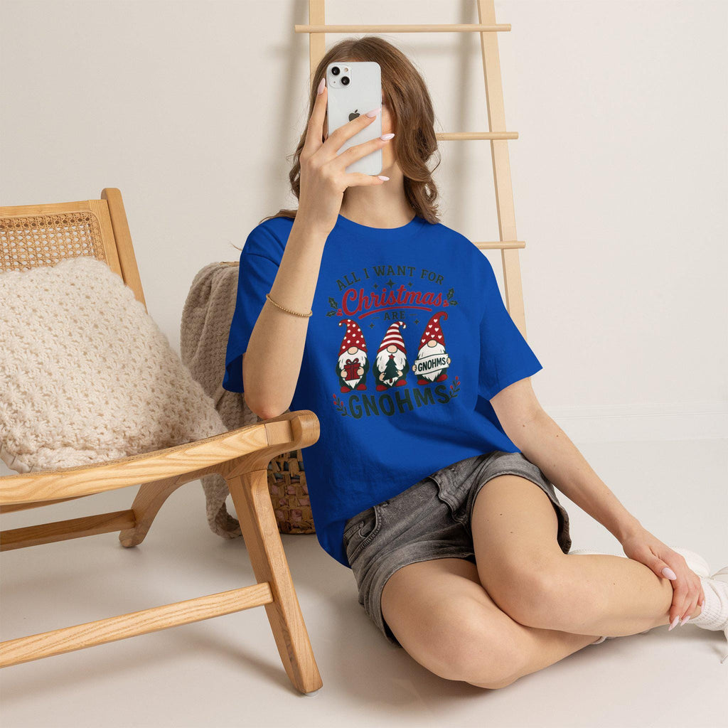 All I Want for Christmas Are Gnomes T-Shirt | Christmas Gnome Tee