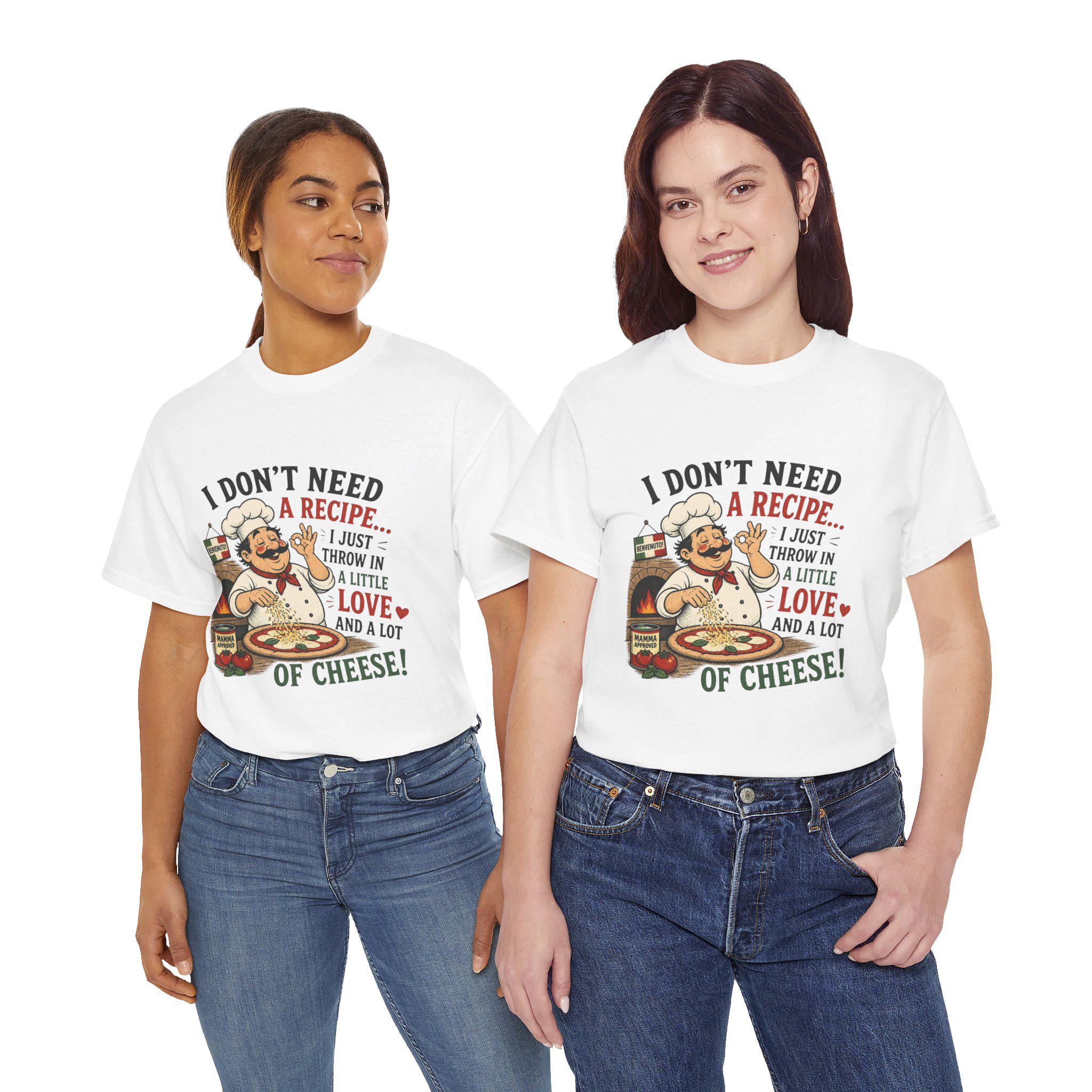 Humorous Chef Illustration T-Shirt | Funny Cooking Quote Tee