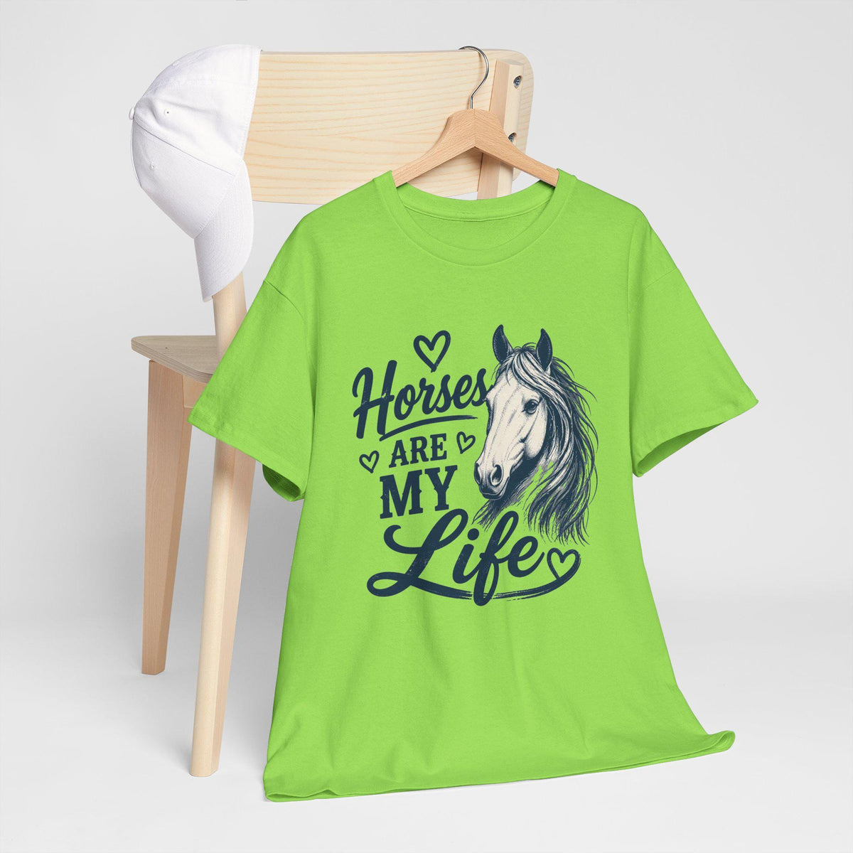 Horses Are My Life Tee | Horse Head Illustration, Equestrian Shirt