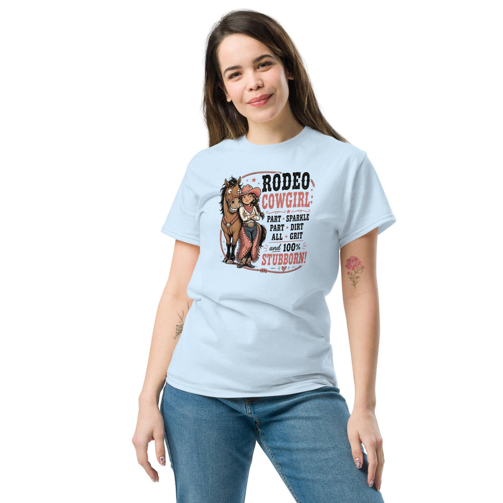 Rodeo Cowgirl Tee: Part Sparkle, Part Dirt, All Grit Unisex Shirt