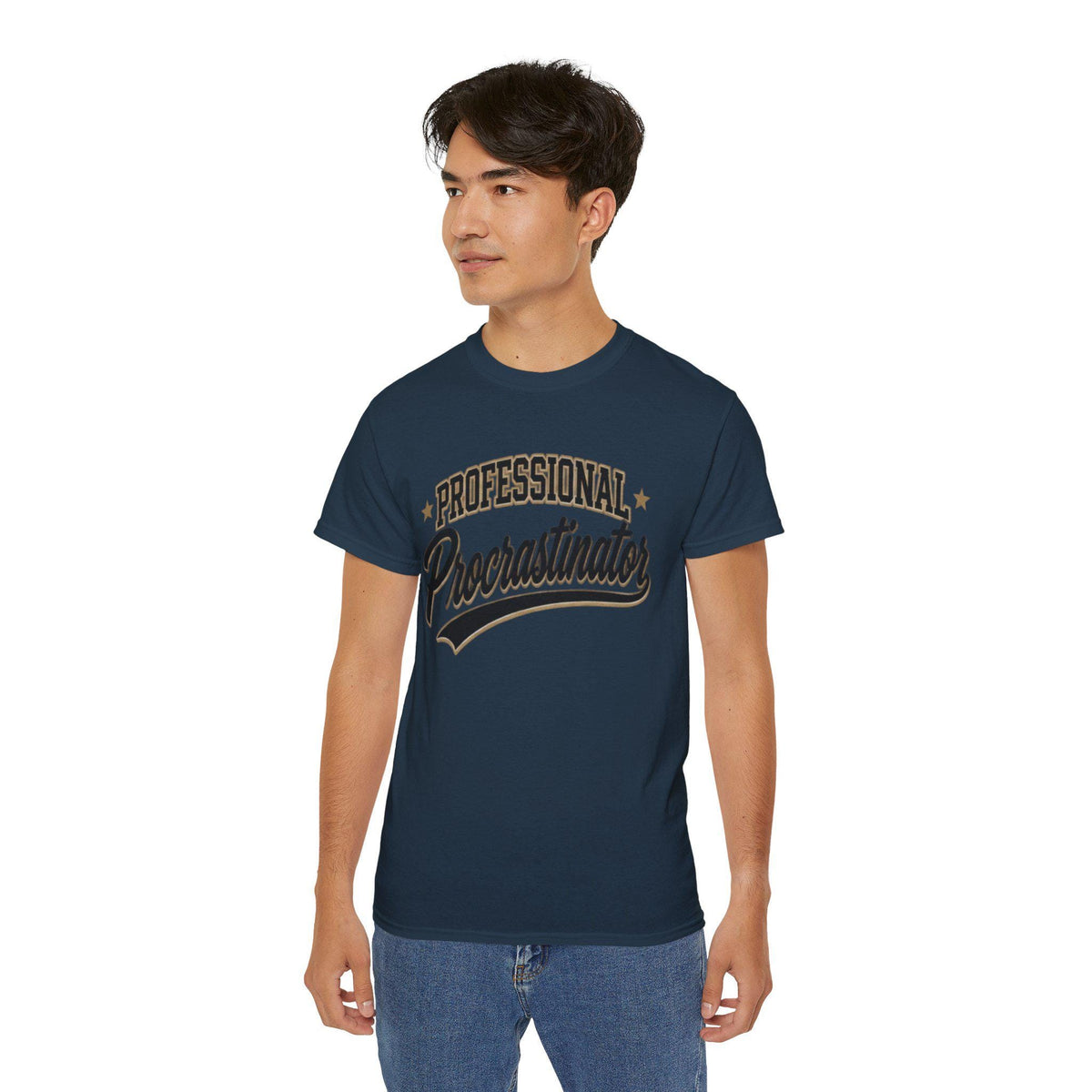 Professional Procrastinator T-Shirt | Retro Script Tee for him