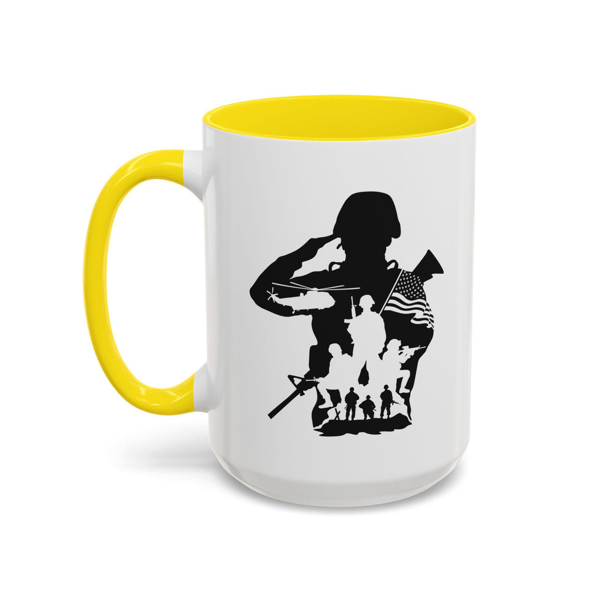 Thank You For Your Service USMC Mug | Accent Coffee Mug Right Hand