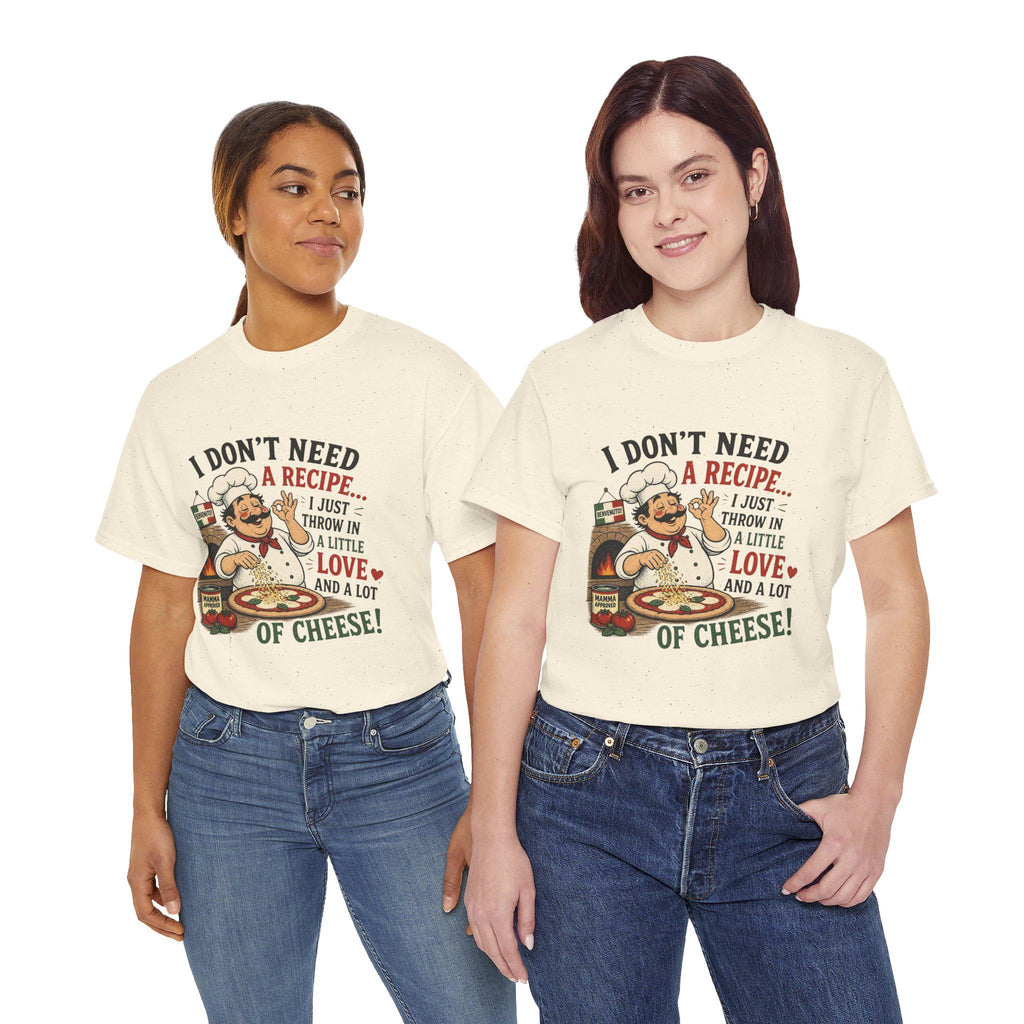 Humorous Chef Illustration T-Shirt | Funny Cooking Quote Tee